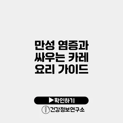 만성 염증과 싸우는 카레 요리 가이드